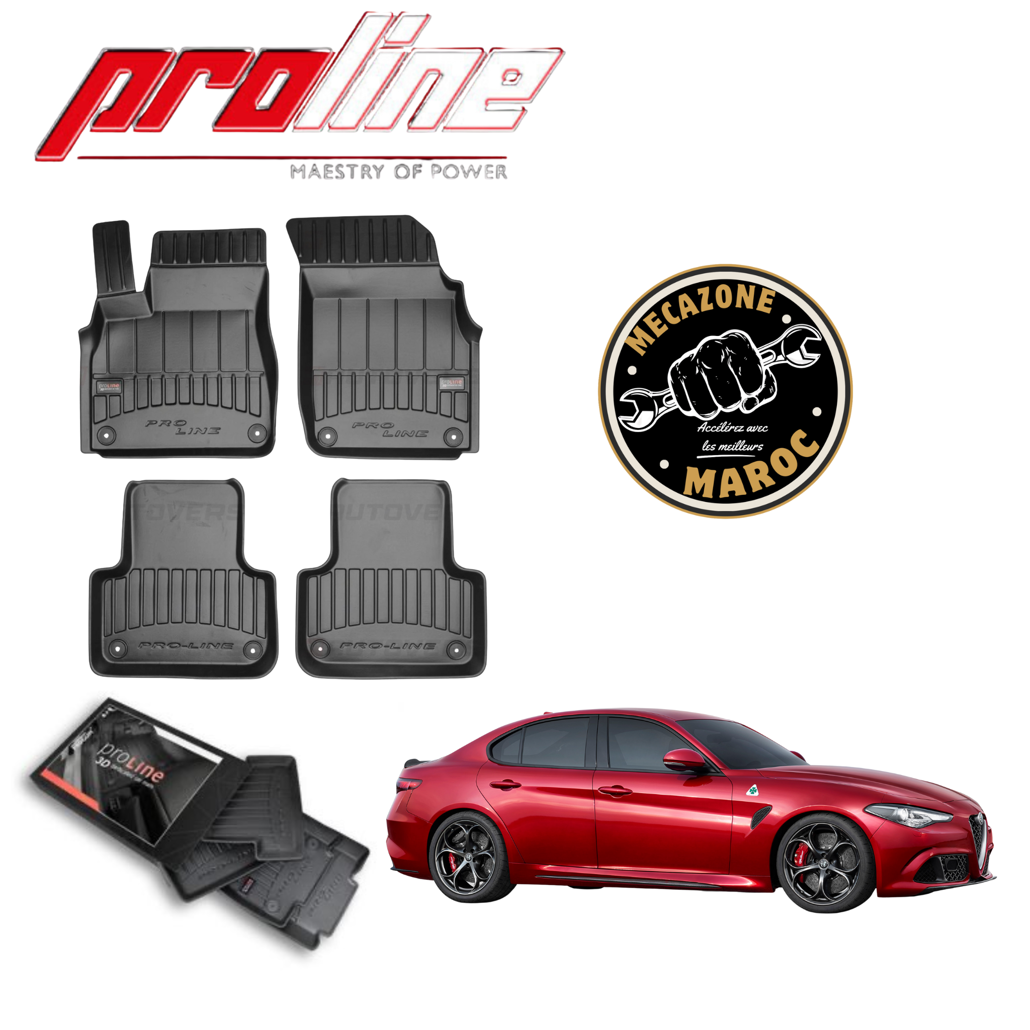 Tapis proline 3d Alfa Romeo Giulia 2015+