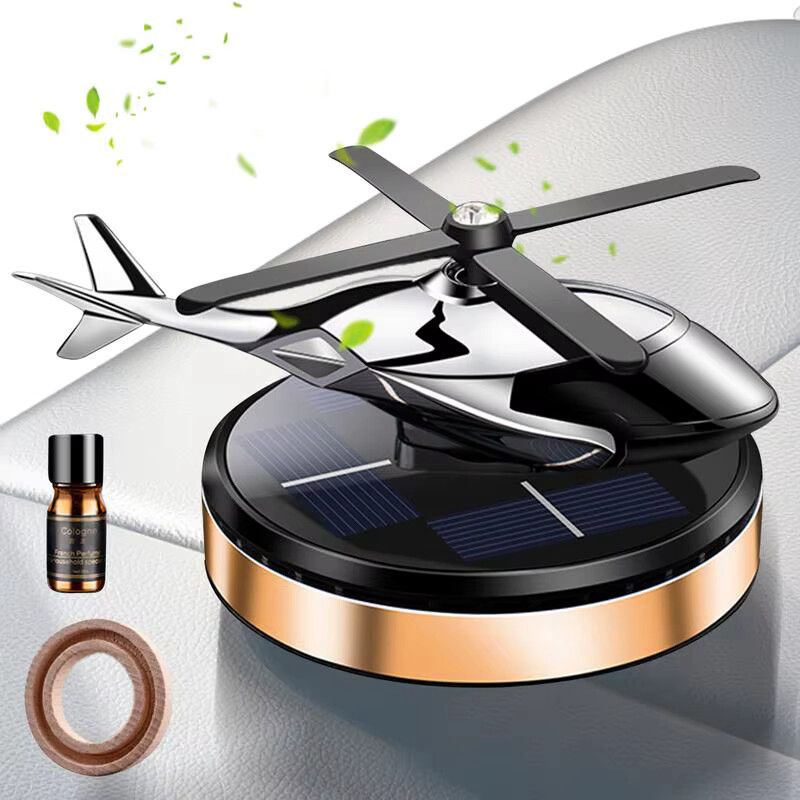 🛩 Désodorisant d’Intérieur Voiture – Design Hélicoptère Rotatif 360°