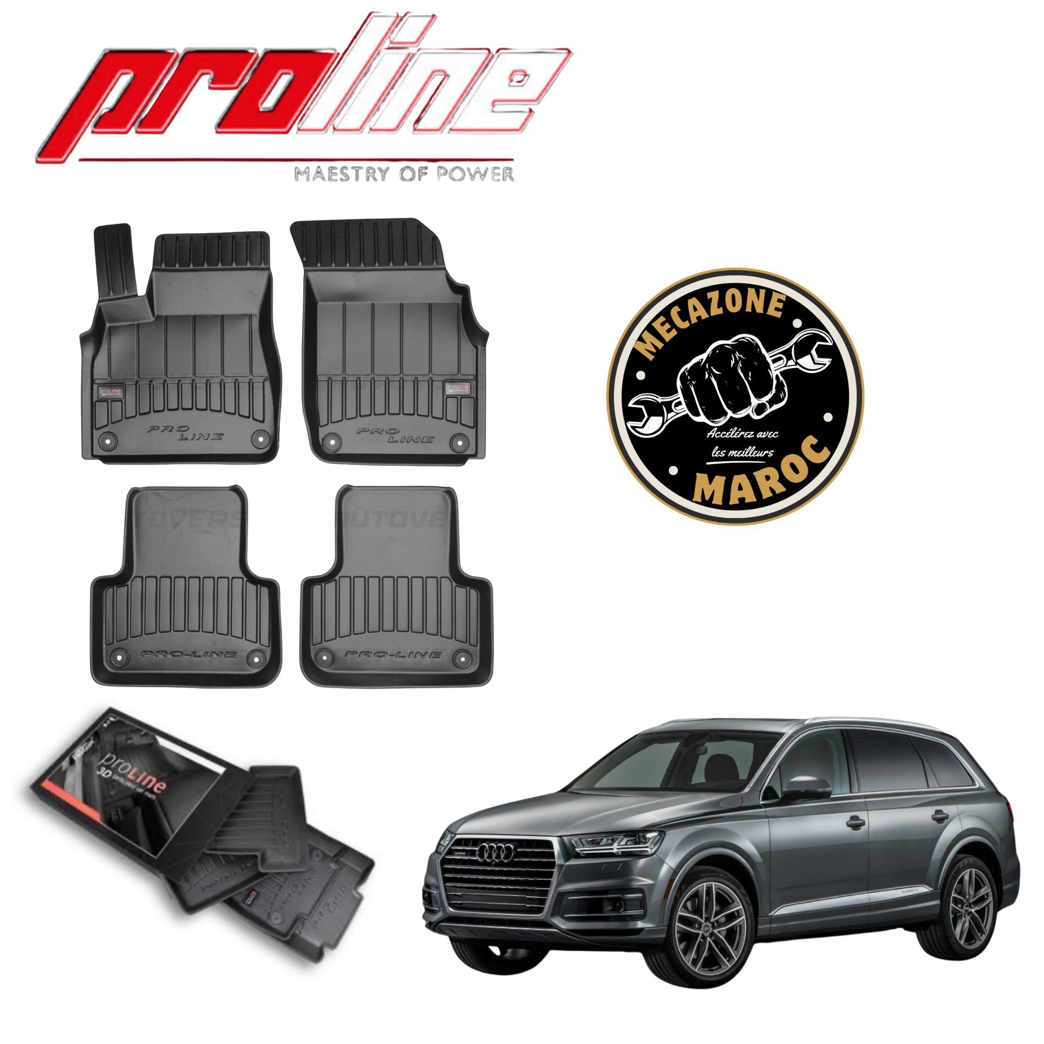 Tapis proline 3d AUDI A7 SPORTBACK II C8 2017+ correction