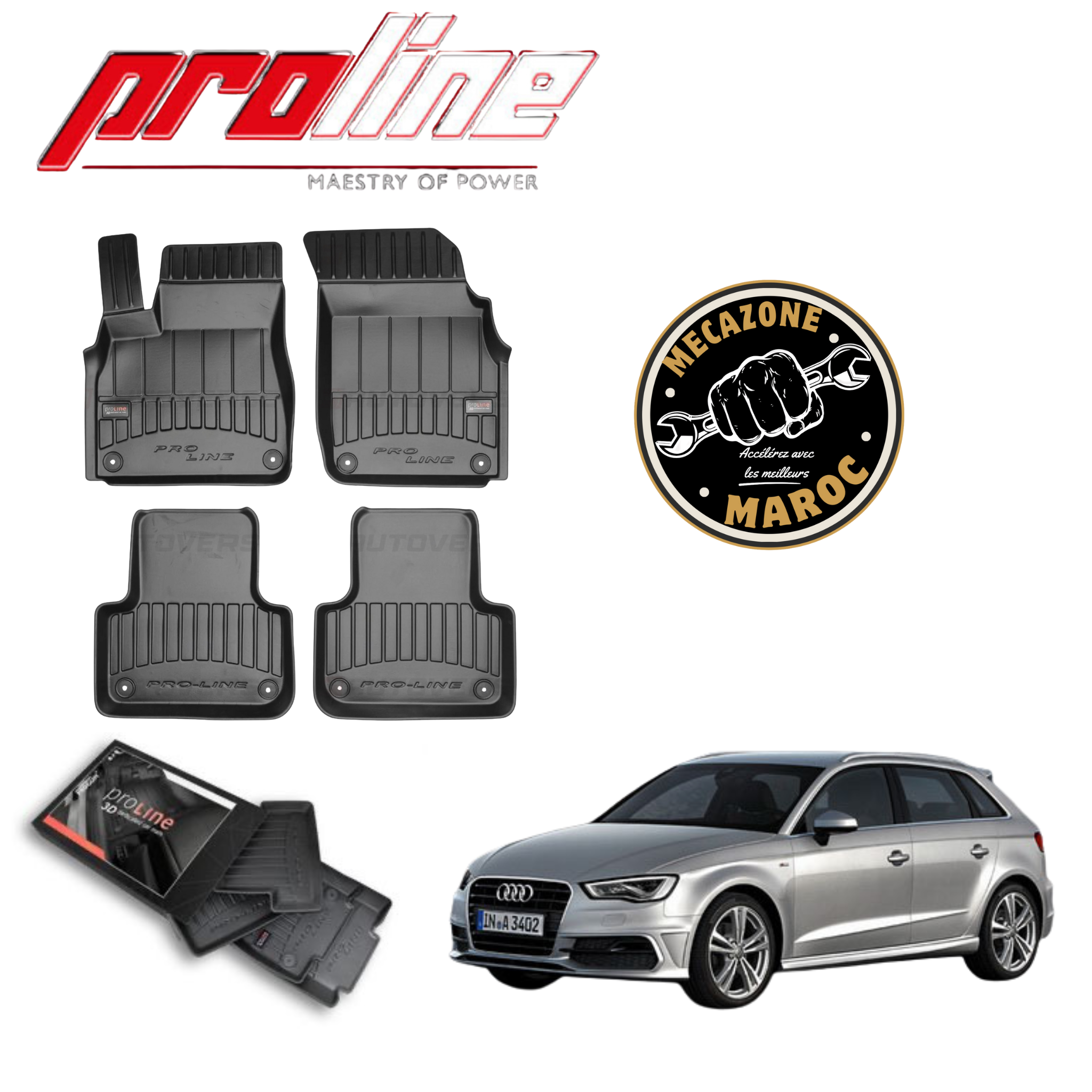 Tapis proline 3d Audi A3 8V 2012+